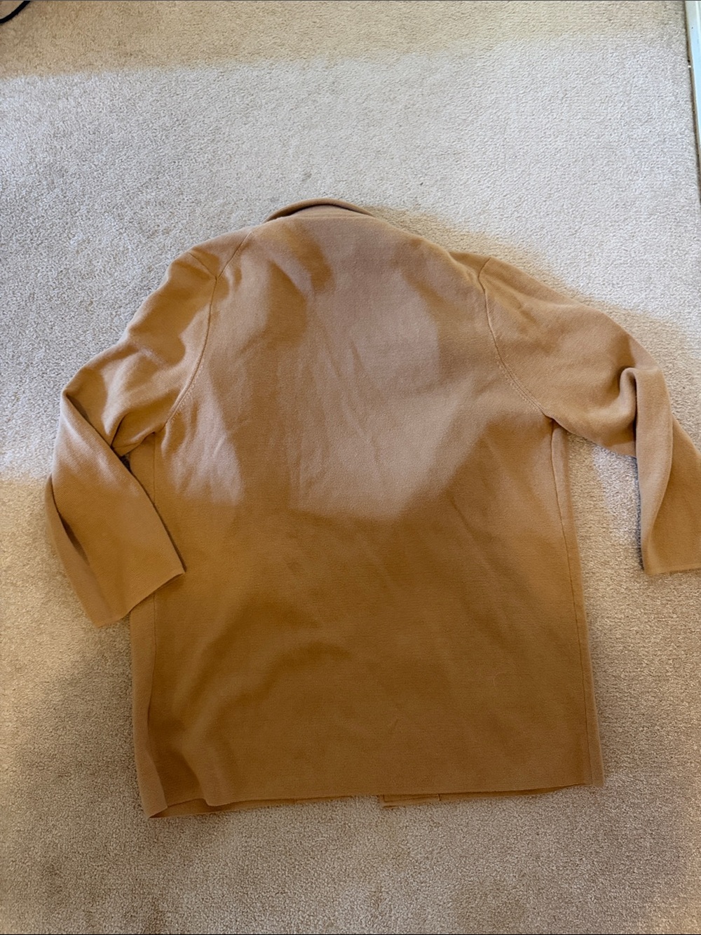 Quince Camel Open-Front Trench Coat - Picture 3 of 6